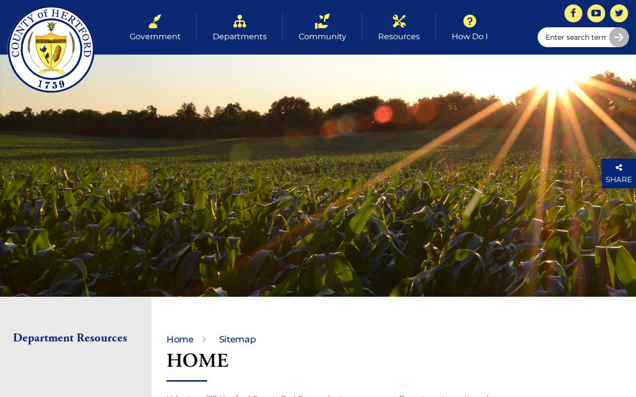 Hertford County sitemap without an official recent-release feed
