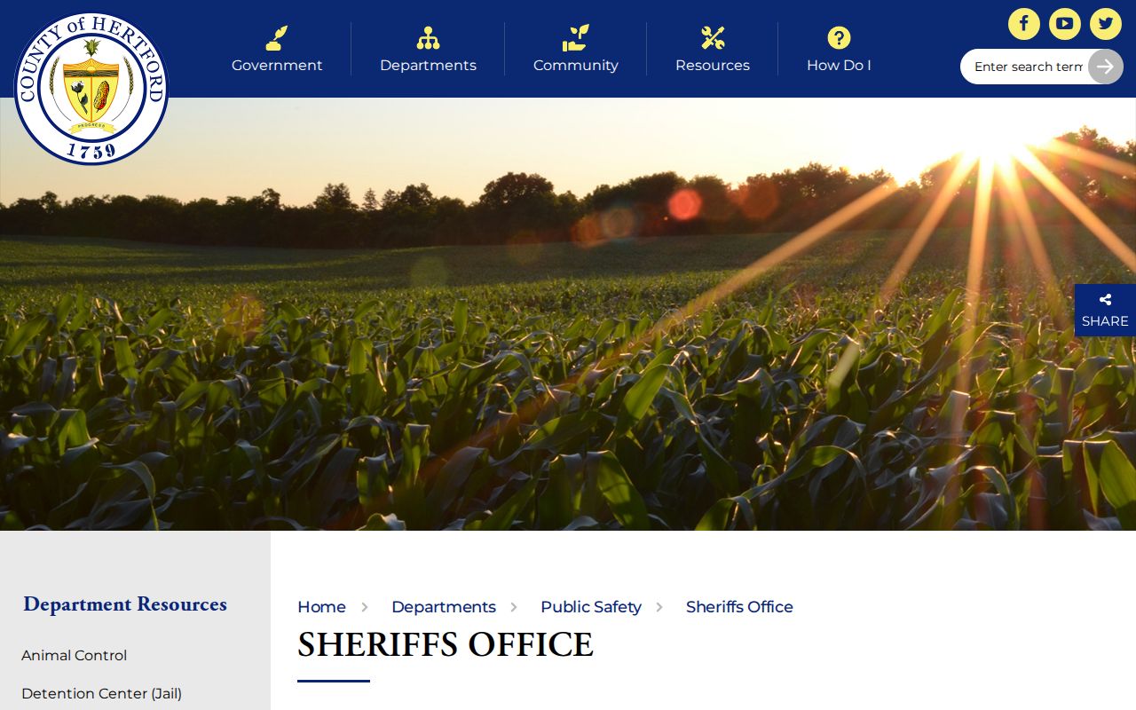 Hertford County Sheriff source for released inmate mugshot records