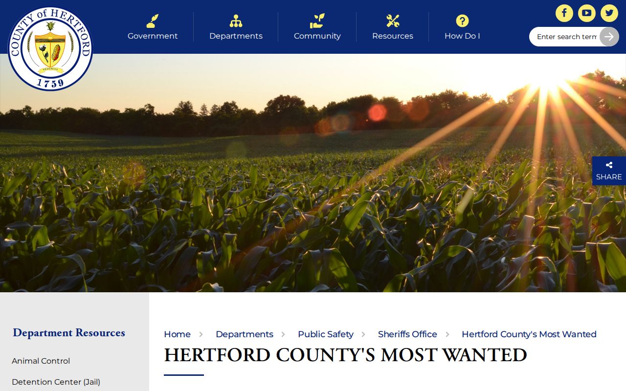 Hertford County wanted records distinct from parole and probation status